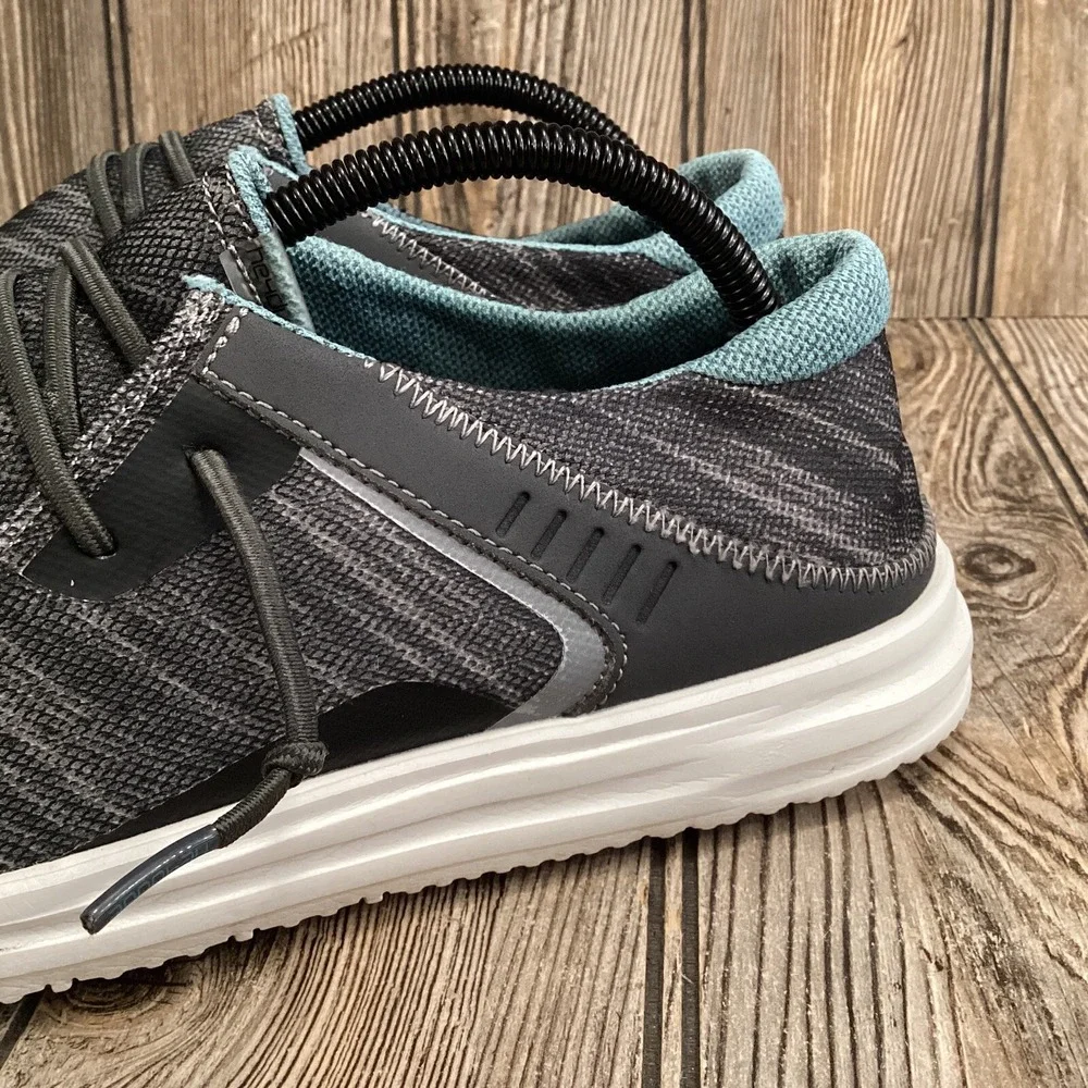 Hey Dude Wally Frontier Lava Stone Blue Gray Slip On Sneakers Men's Size 9 US
